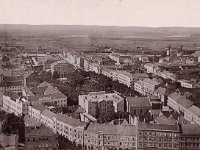 Panorama Zagreba oko 1900. godine. Pogled prema jugu